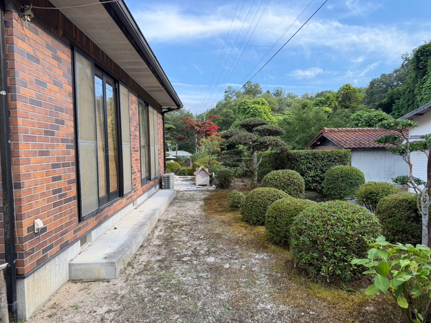 綺麗に整えられたお庭の剪定後